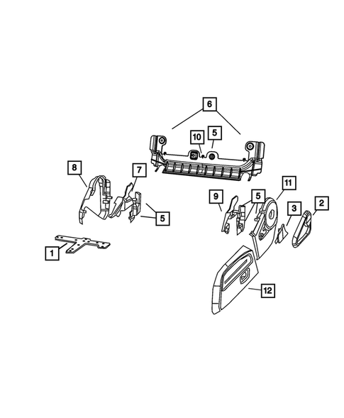 Front Seats - Adjusters, Recliners, Shields and Risers for 2008 Dodge Nitro #1