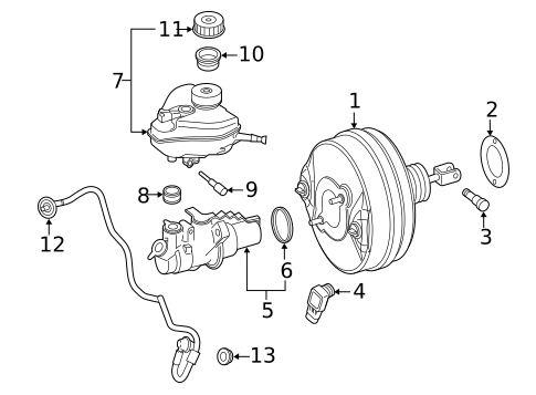 Master Cylinder - Components On Dash Panel for 2023 Mercedes-Benz G 63 4x4 Squared AMG® #0