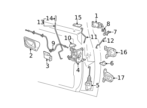 Lock & Hardware for 1999 Ford Ranger #0
