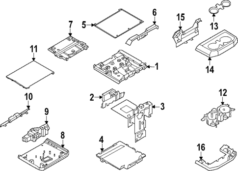 Front Console for 2023 Ford F-150 #1