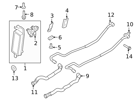 Trans Oil Cooler for 2014 BMW 760Li #0