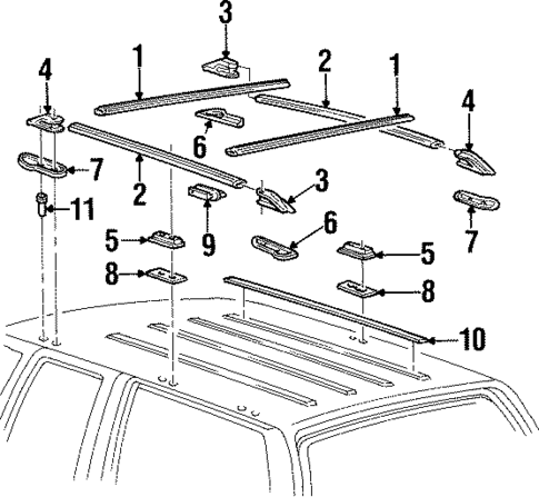 Gate & Hardware for 1995 GMC Yukon #0