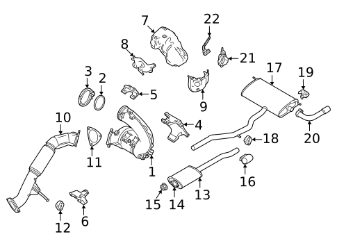 Exhaust Components for 2022 Volvo XC60 #1