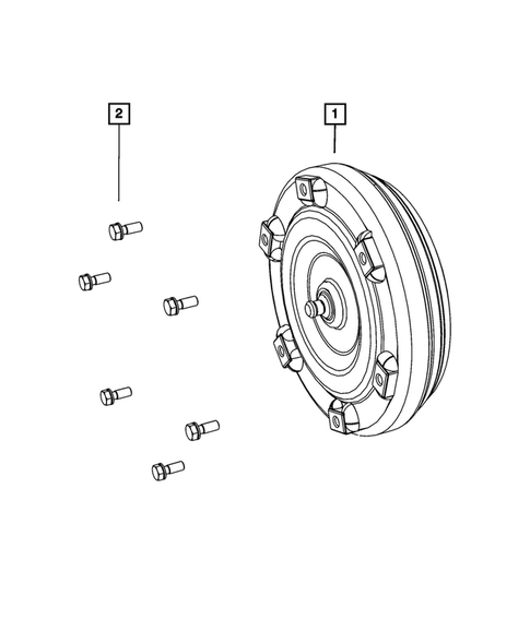 Automatic Transmission / Transaxle and Torque Converter for 2015 Fiat 500L #2