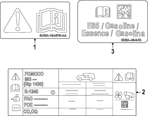 Labels for 2022 Ford Explorer #0