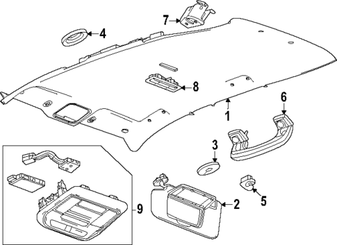 Interior Trim - Roof for 2024 Honda Prologue #0