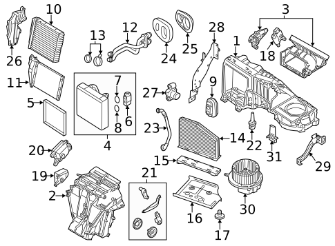 Evaporator & Heater Components for 2015 Volkswagen Golf #10