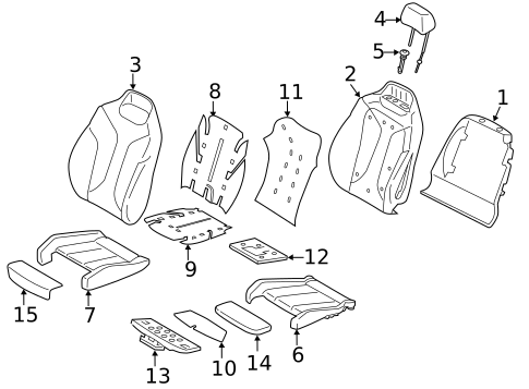 Front Seat Components for 2020 BMW M850i xDrive #0