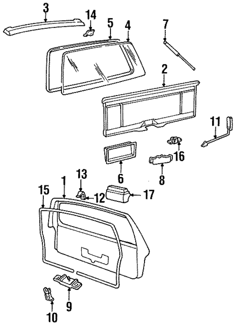 License Lamps for 1988 Pontiac Sunbird #0
