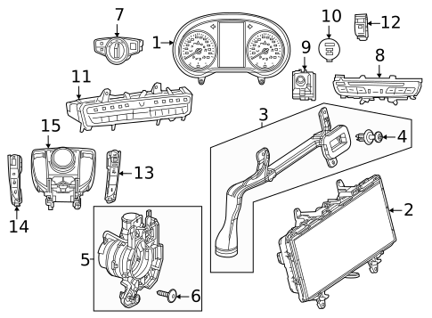 Cluster & Switches for 2019 Mercedes-Benz S450 #4