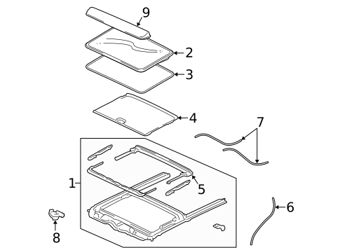 Sunroof for 2005 Mercury Montego #1
