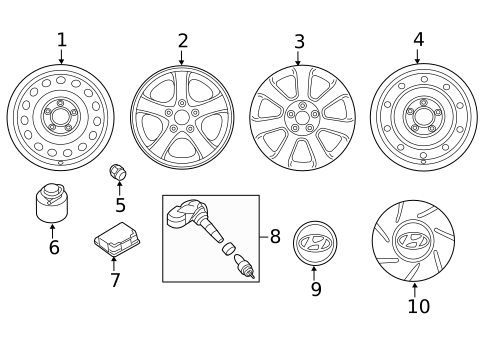 Tire Pressure Monitor Components for 2014 Hyundai Elantra Coupe #1