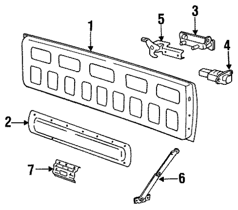 Tailgate for 1992 Isuzu Pickup #0