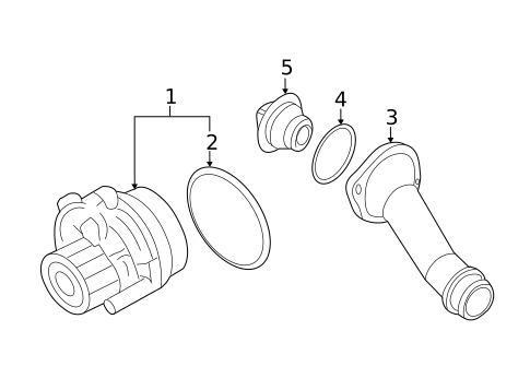 Water Pump for 2015 Volkswagen Jetta #0