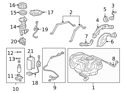 Fuel System Components for 2007 Honda Accord #4