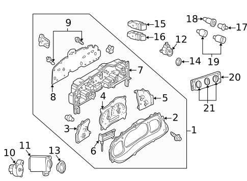 Cluster & Switches for 2001 Ford Explorer Sport #0