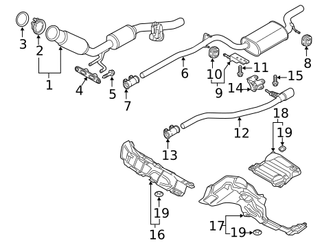 Exhaust Components for 2015 Volkswagen Passat #0