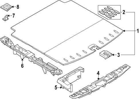 Interior Trim - Rear Body for 2023 BMW XM #1