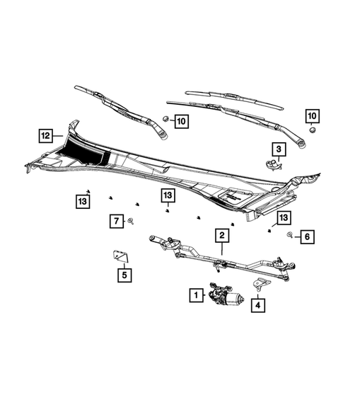 Wiper and Washer System for 2015 Dodge Charger #0