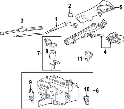 Wiper & Washer Components for 2025 Cadillac LYRIQ #0