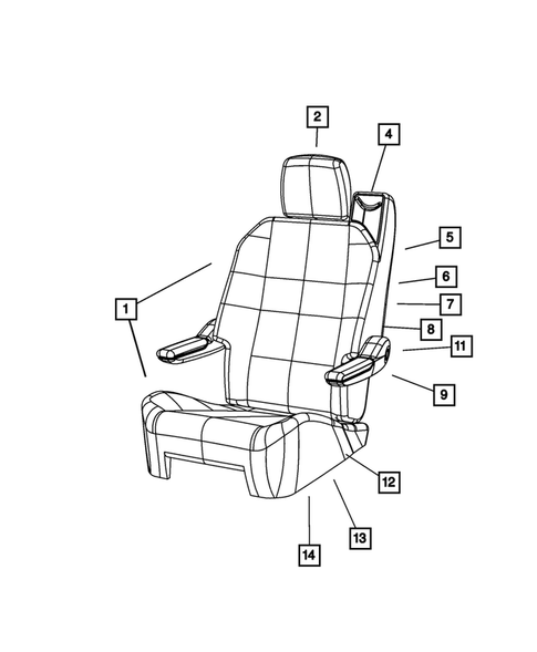 Rear Seats - Second Row for 2009 Chrysler Town & Country #4