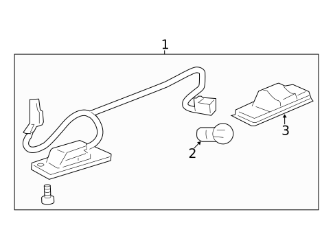 License Lamps for 2014 Chevrolet Captiva Sport #0