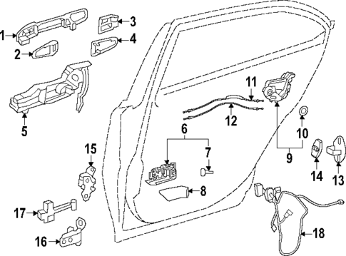 Lock & Hardware for 2025 Toyota Crown #1