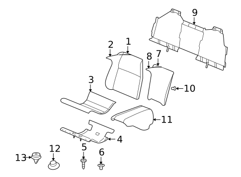 Rear Seat for 2010 Jaguar XK #1