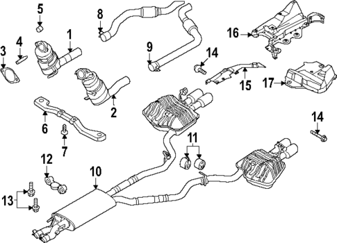 Exhaust Components for 2021 Ford Police Interceptor Utility #0