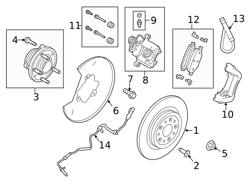 Rear Brakes for 2010 Ford Taurus #0