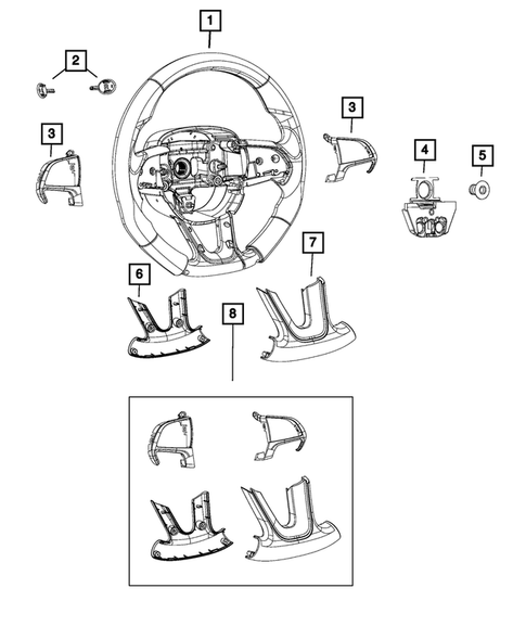 Steering Wheel for 2017 Dodge Challenger #1