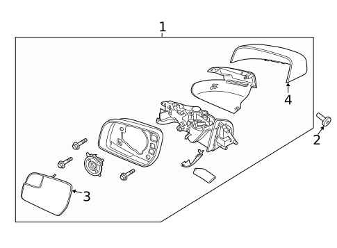 Outside Mirrors for 2022 Ford Ranger #2