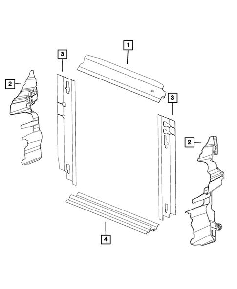 Radiator and Related Parts; Charge Air Cooler for 2019 Dodge Grand Caravan #2