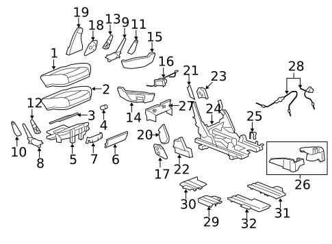 Second Row Seats for 2013 Buick Enclave #3
