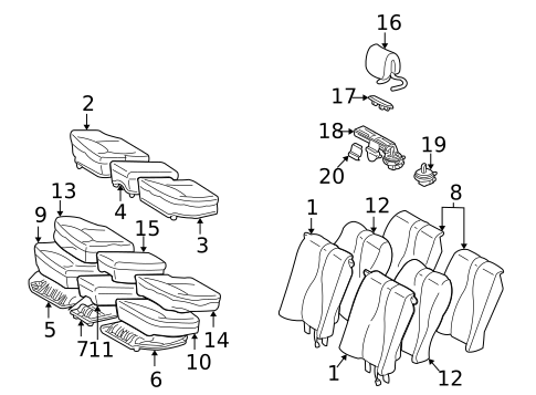 Power Seats for 2005 Mercedes-Benz S600 #4