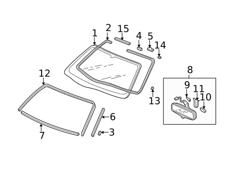 Reveal Moldings for 1999 Acura TL #0