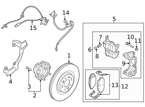 Front Brakes for 2023 Kia EV6 #1