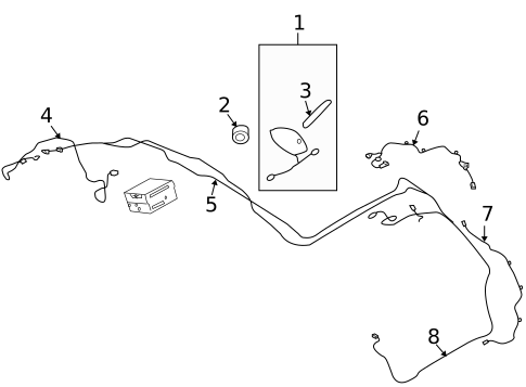 Antenna & Radio for 2015 INFINITI QX50 #0