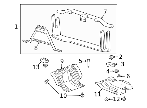 Radiator Support for 2013 Chevrolet Silverado 1500 #1