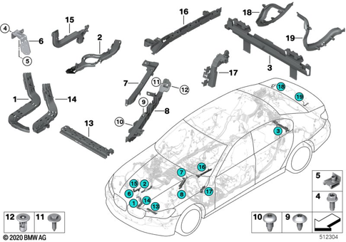 Single Components Wiring Harness Repair for 2019 BMW 740eX #7