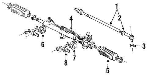 Steering Gear & Linkage for 1986 Volkswagen Cabriolet #3