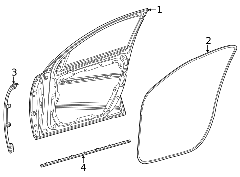 Door & Components for 2022 Mercedes-Benz GLS 63 AMG® #1