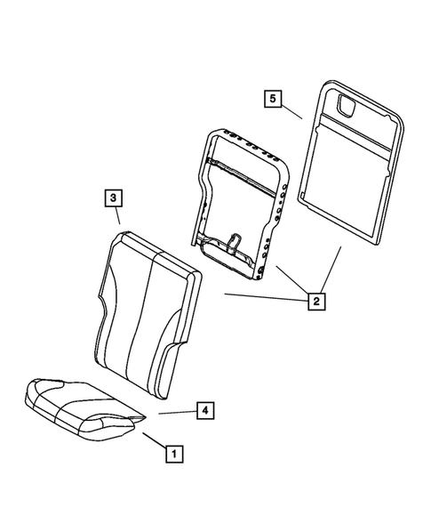 Rear Seats-Folding and Quads for 2005 Chrysler Pacifica #4