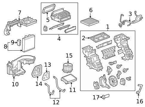Heater for 2024 Chevrolet Traverse Limited #1