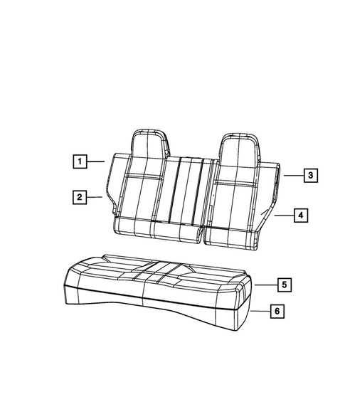 Rear Seats - Second Row for 2011 Jeep Compass #4