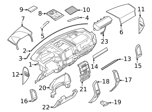 Instrument Panel Components for 2017 Ford F-150 #0