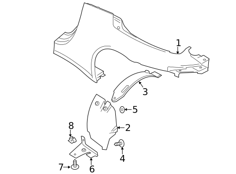 Quarter Panel & Components for 2019 Porsche 911 #0
