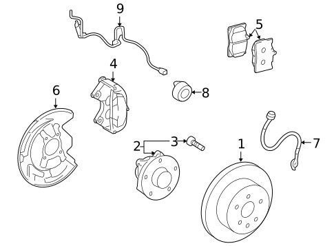 Brake Components for 2011 Lexus GS450h #0