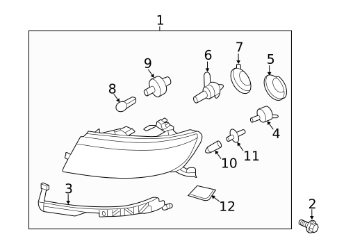 Bulbs - Chassis for 2006 Lincoln Zephyr #0