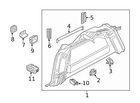 Interior Trim - Quarter Panels for 2025 Volvo XC60 #0
